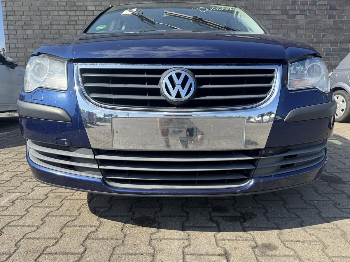 VW Touran 1T original Stossf&auml;nger Sto&szlig;stange vorn LD5Q Shadow Blue Metallic Facelift ab 11/2006 Bj.2009